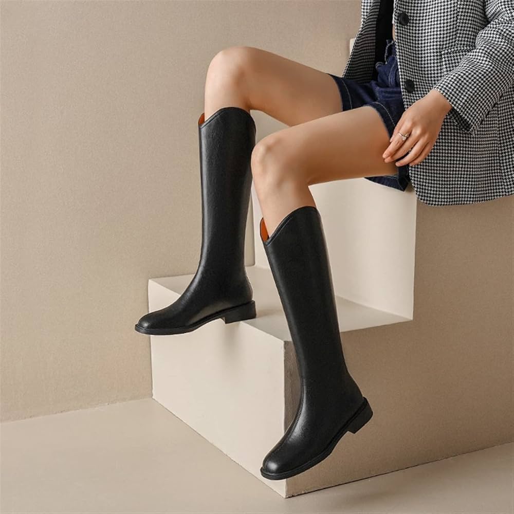 Lulu Knee Length Leather Boots