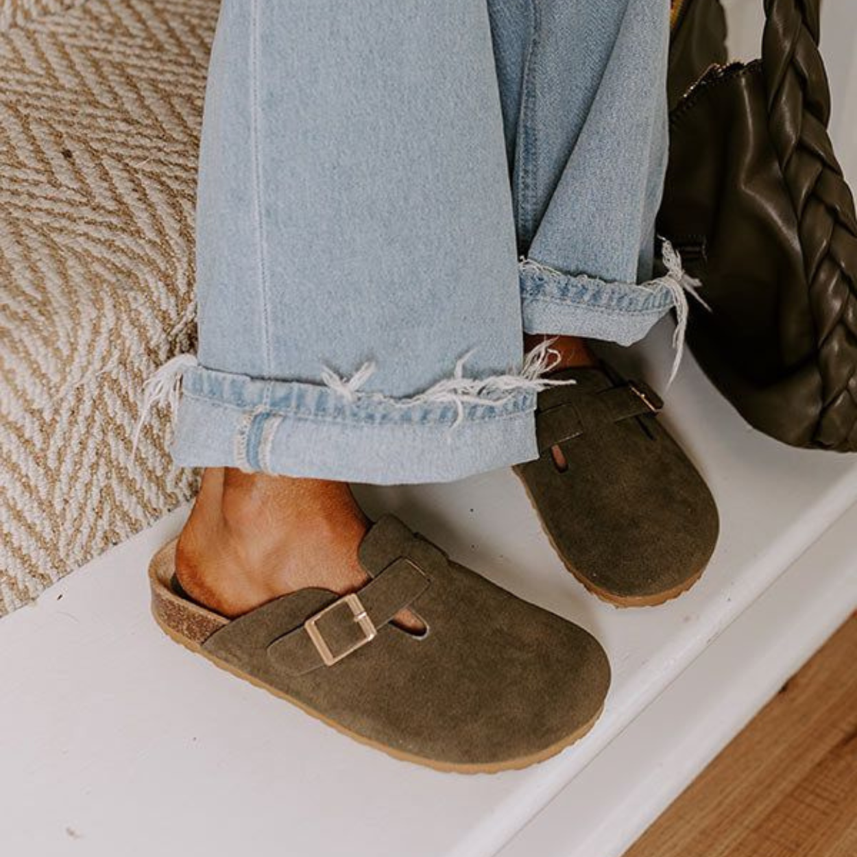 Gia | Suede Clog