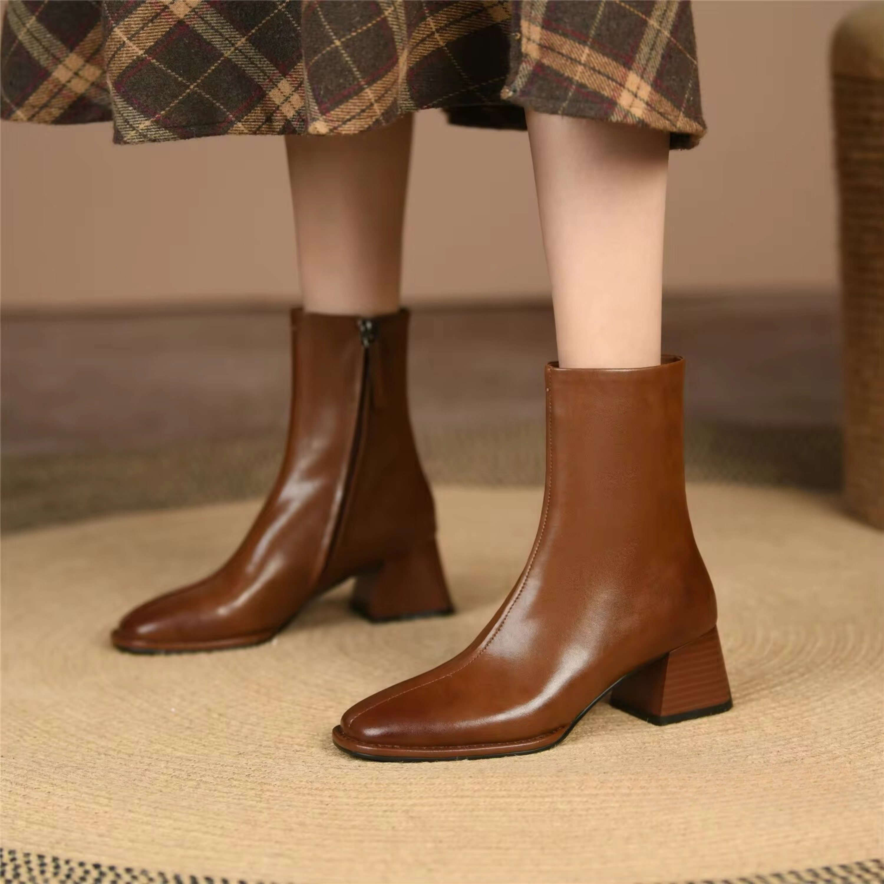 Sara Leather Boots