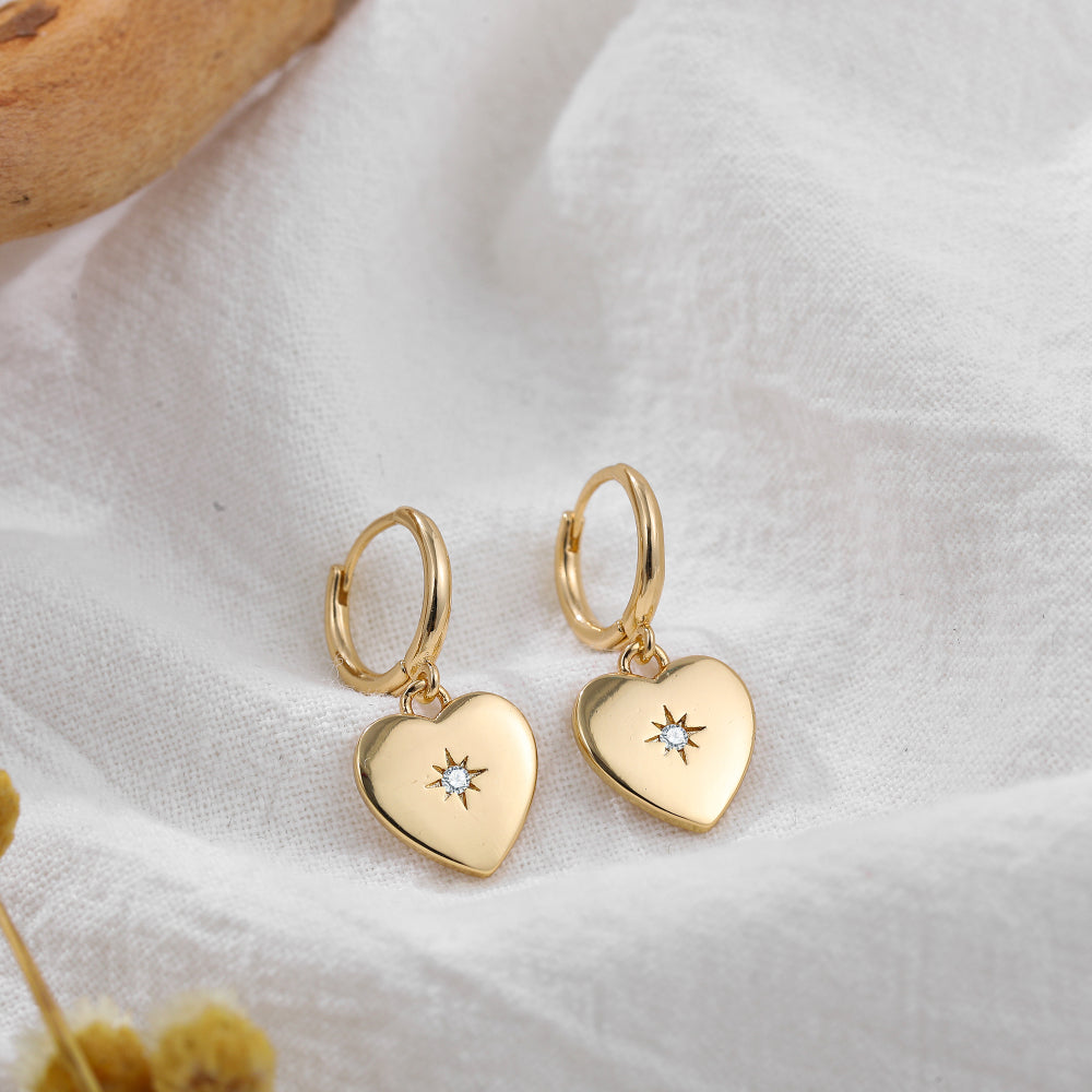 Olivia Heart Earrings