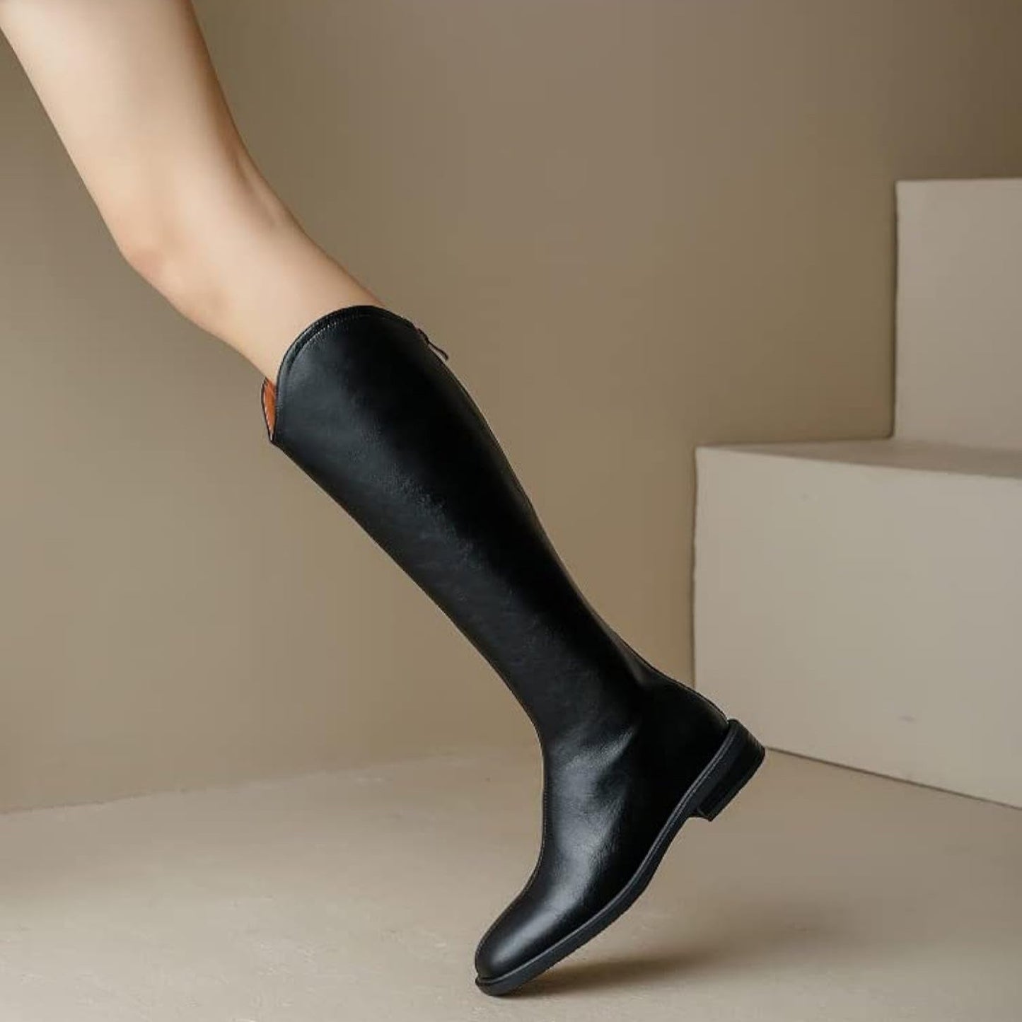 Lulu Knee Length Leather Boots