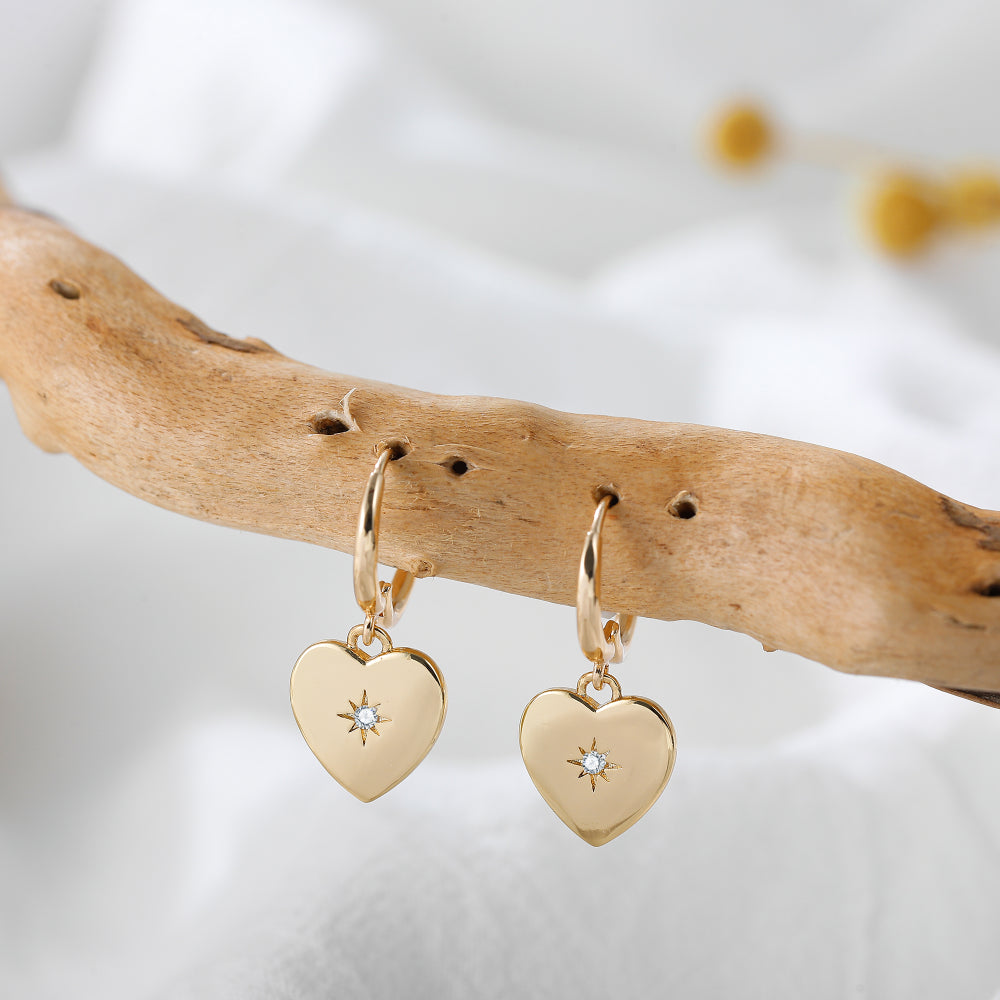 Olivia Heart Earrings