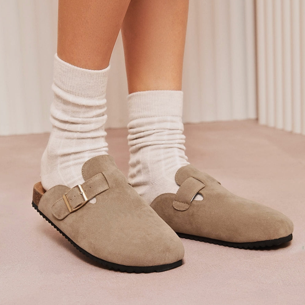 Gia | Suede Clog