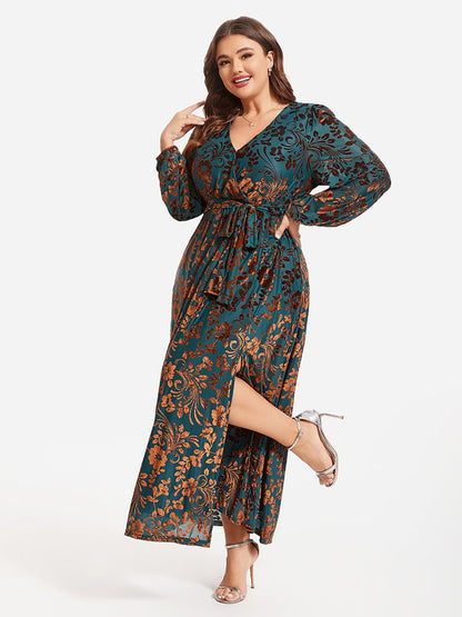 Alina Floral Print Maxi Dress