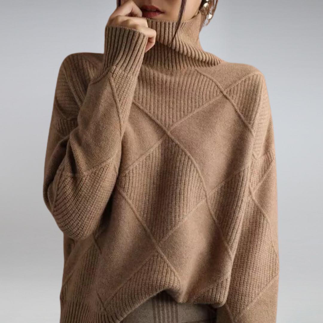 Rose Turtleneck Sweater