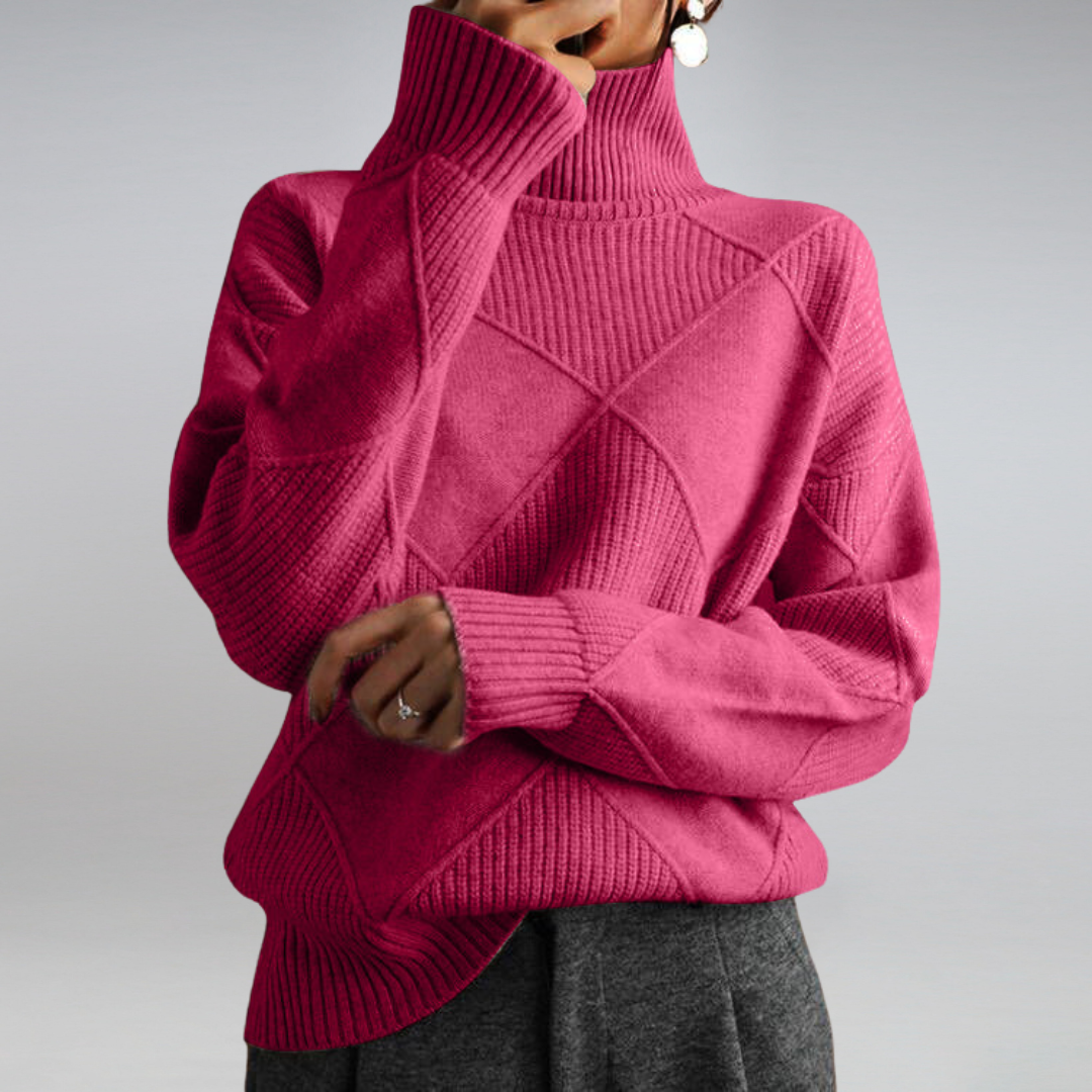 Rose Turtleneck Sweater