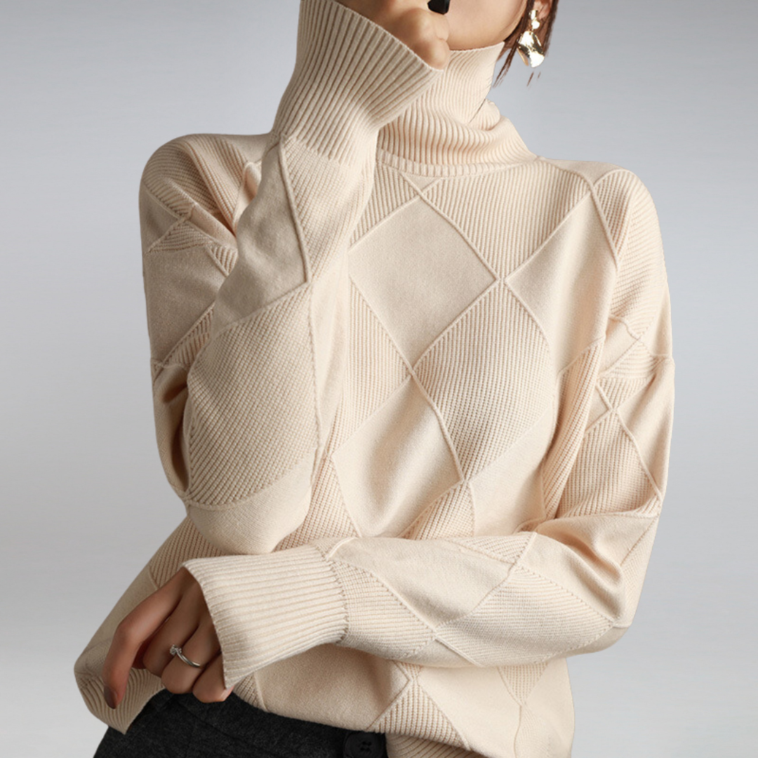 Rose Turtleneck Sweater