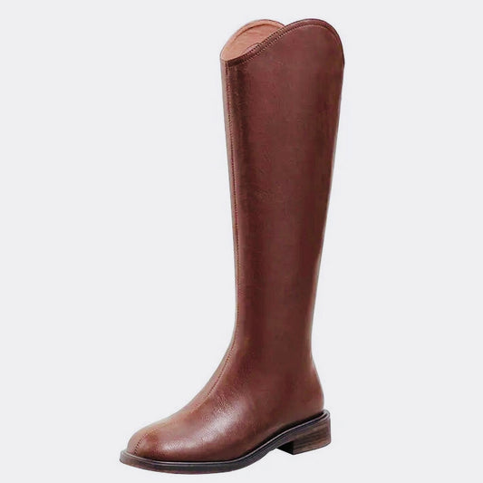 Lulu Knee Length Leather Boots