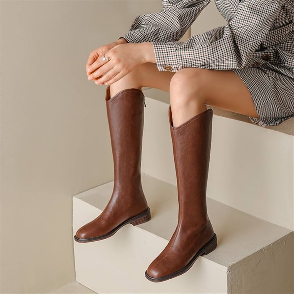 Lulu Knee Length Leather Boots