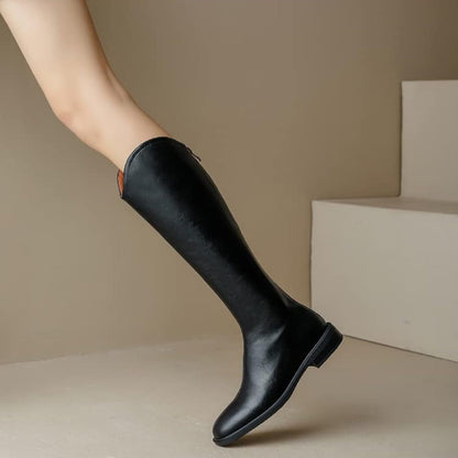 Lulu Knee Length Leather Boots