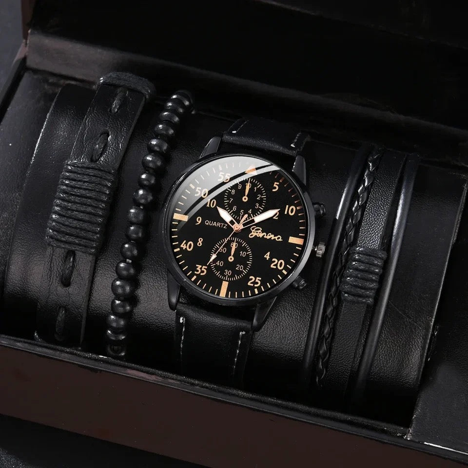 Phantom Watch Set with Leather Set