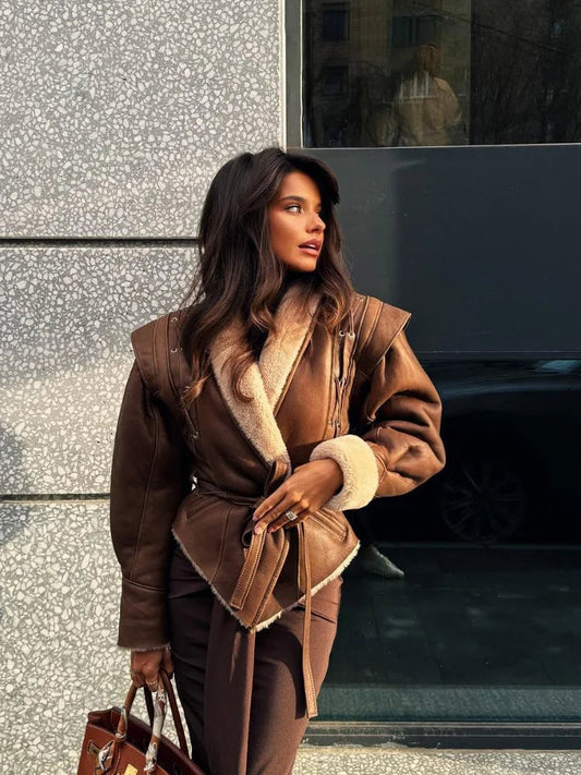 Cleo Fur Leather Jacket
