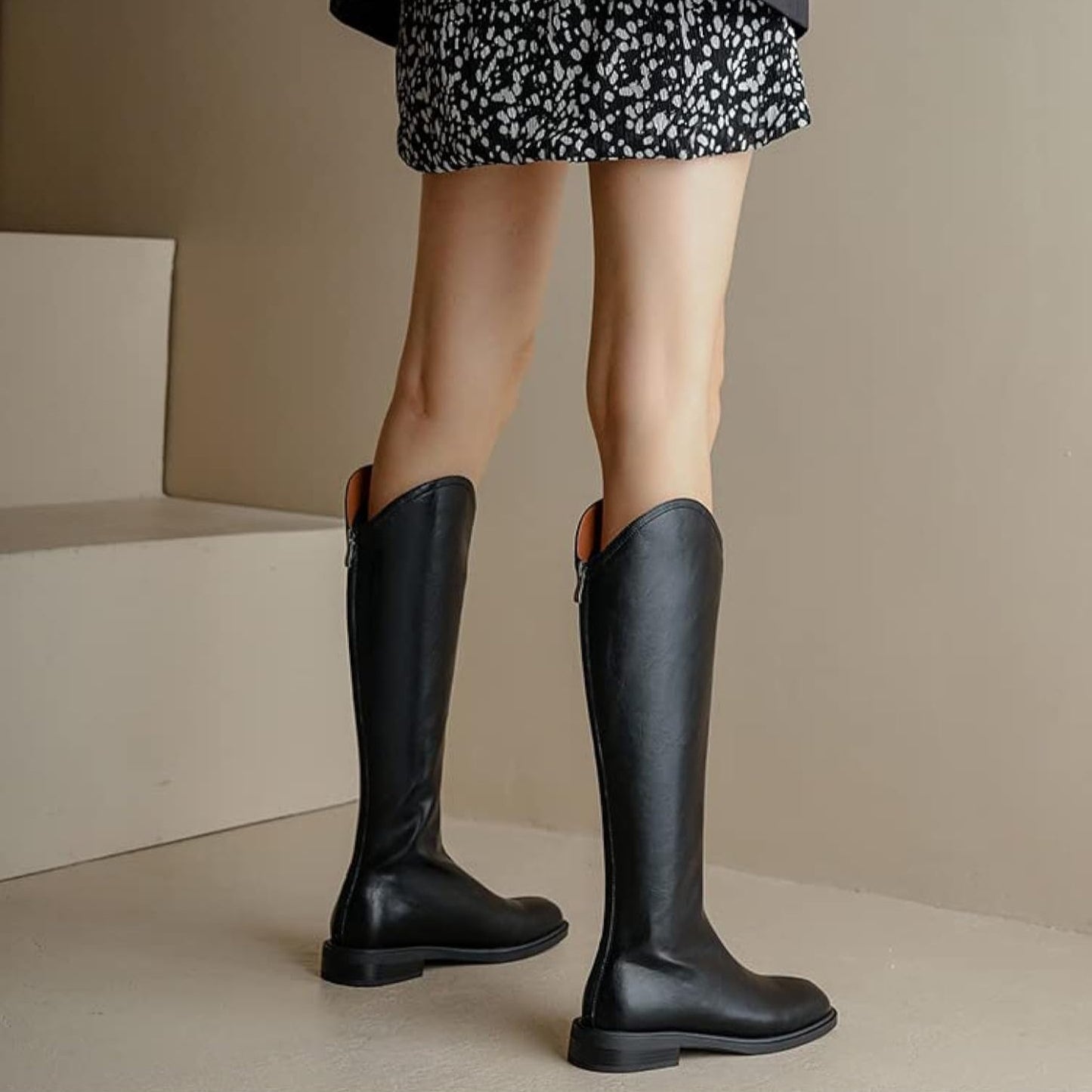 Lulu Knee Length Leather Boots