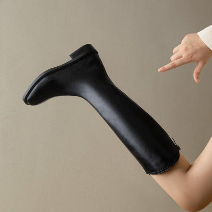 Lulu Knee Length Leather Boots