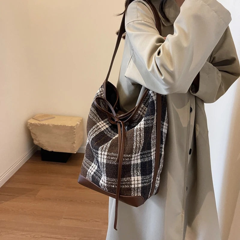 Rebecka Plaid Bag