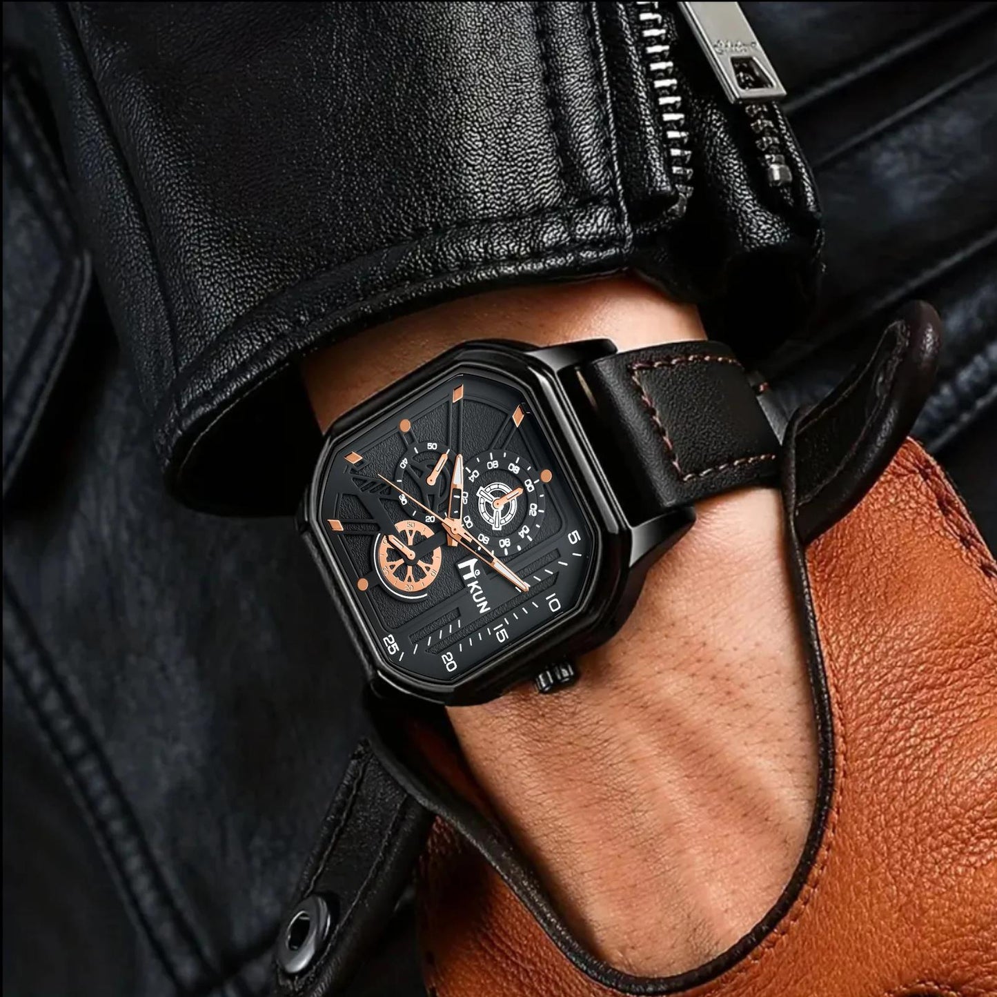 Phantom Watch Set with Leather Set