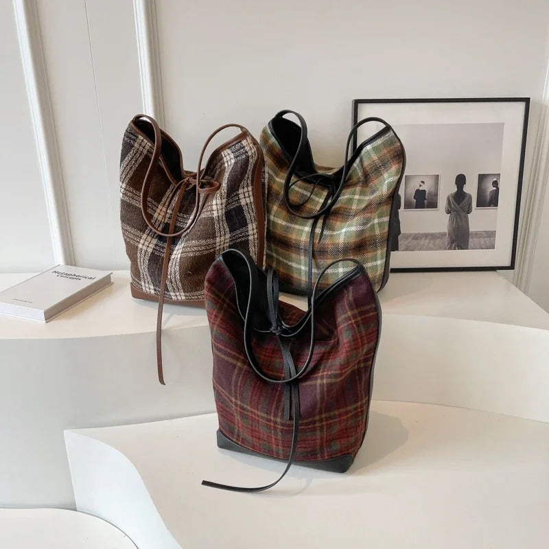 Rebecka Plaid Bag