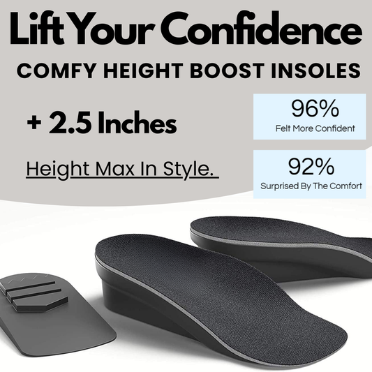 Height Boost Insoles | 1 - 2.5 Inch Boost