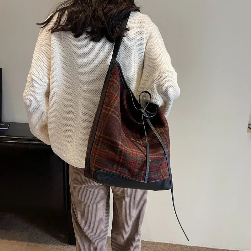 Rebecka Plaid Bag