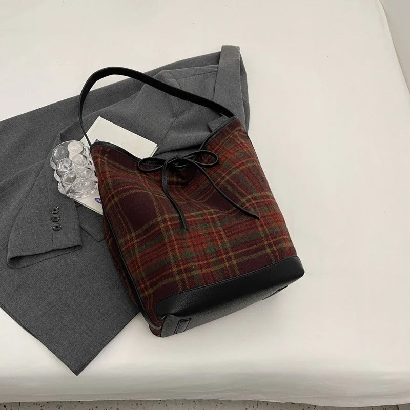 Rebecka Plaid Bag