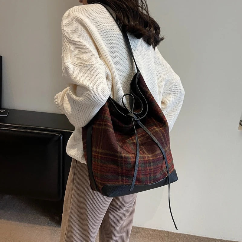 Rebecka Plaid Bag