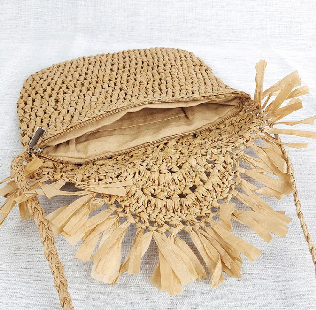 Boho Rattan Bag