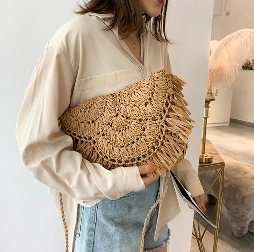 Boho Rattan Bag