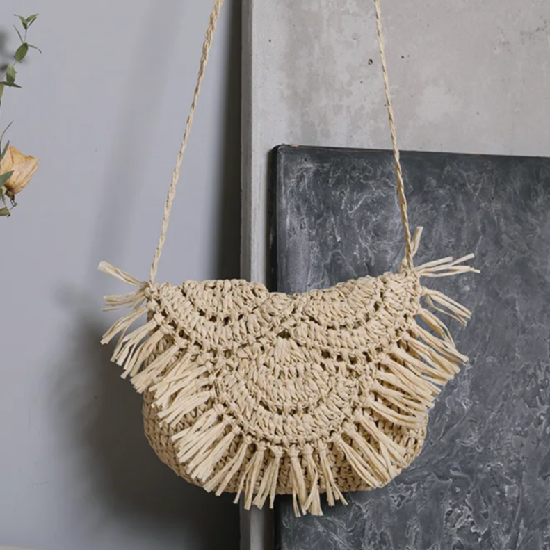 Boho Rattan Bag