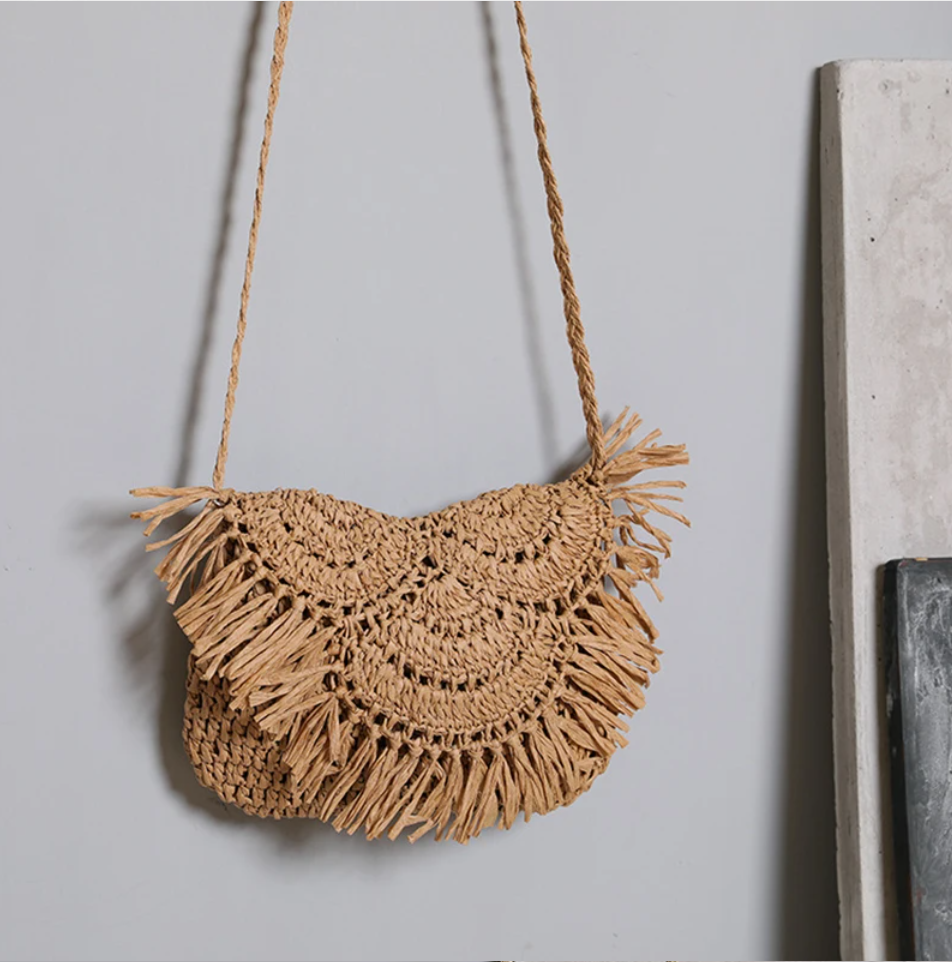 Boho Rattan Bag